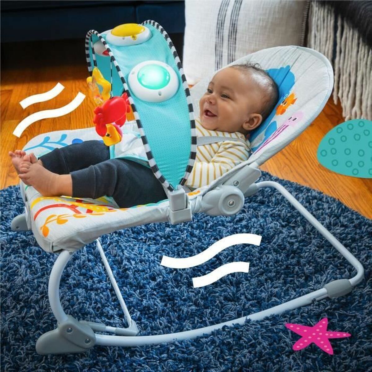 Hängmatta för bebis Baby Einstein Ocean Explorers Kick to It Opus Musical - 4