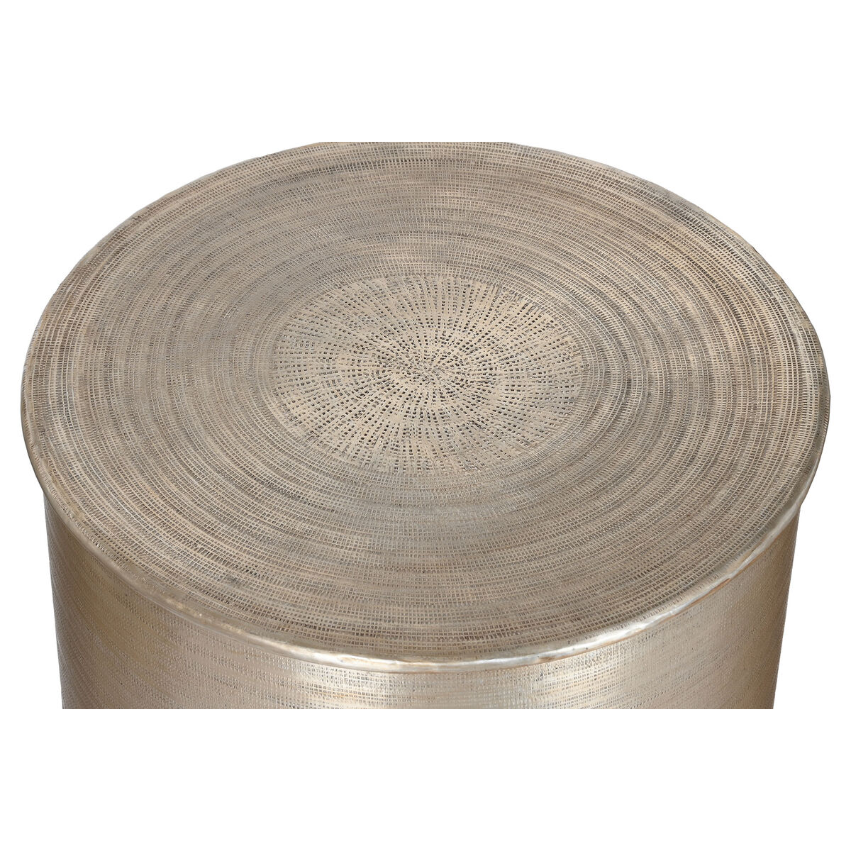 Soffbord Home ESPRIT Gyllene Aluminium 90 x 90 x 47 cm - 5