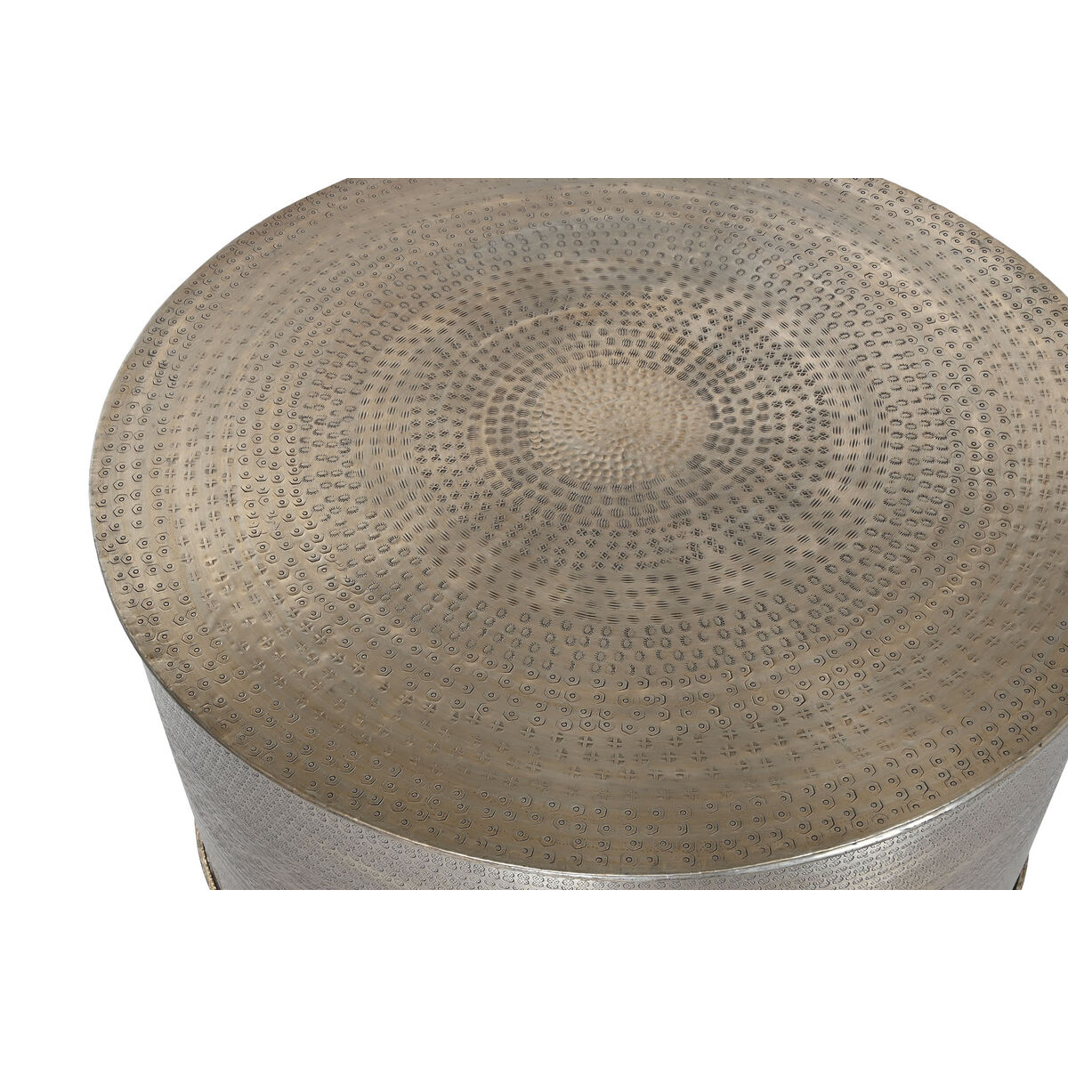 Soffbord Home ESPRIT Gyllene Aluminium 90 x 90 x 47 cm - 2