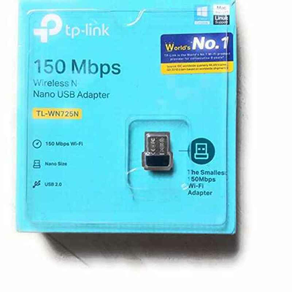 USB WiFi Adapter TP-Link TL-WN725N 150 Mbit/s Svart - 5