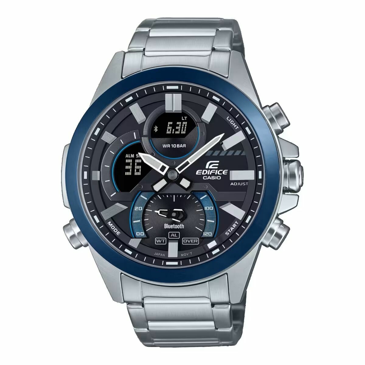 Herrklocka Casio ECB-30DB-1AEF Svart Silvrig