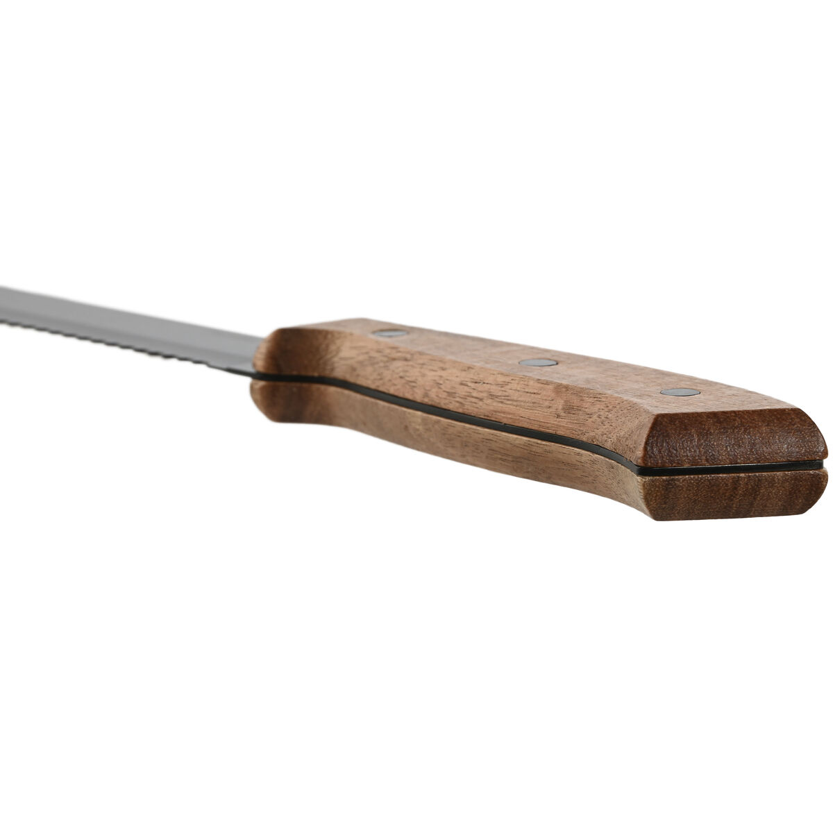 Knivset Home ESPRIT Svart Rostfritt stål Akaciaträ 4 x 1 x 33 cm 6 Delar - 4