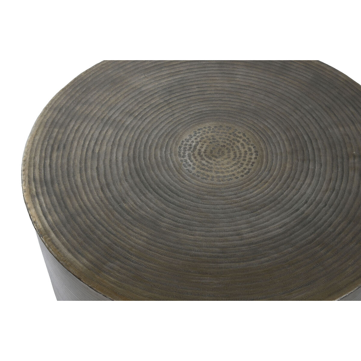 Soffbord Home ESPRIT Gyllene Aluminium 90 x 90 x 40 cm - 2
