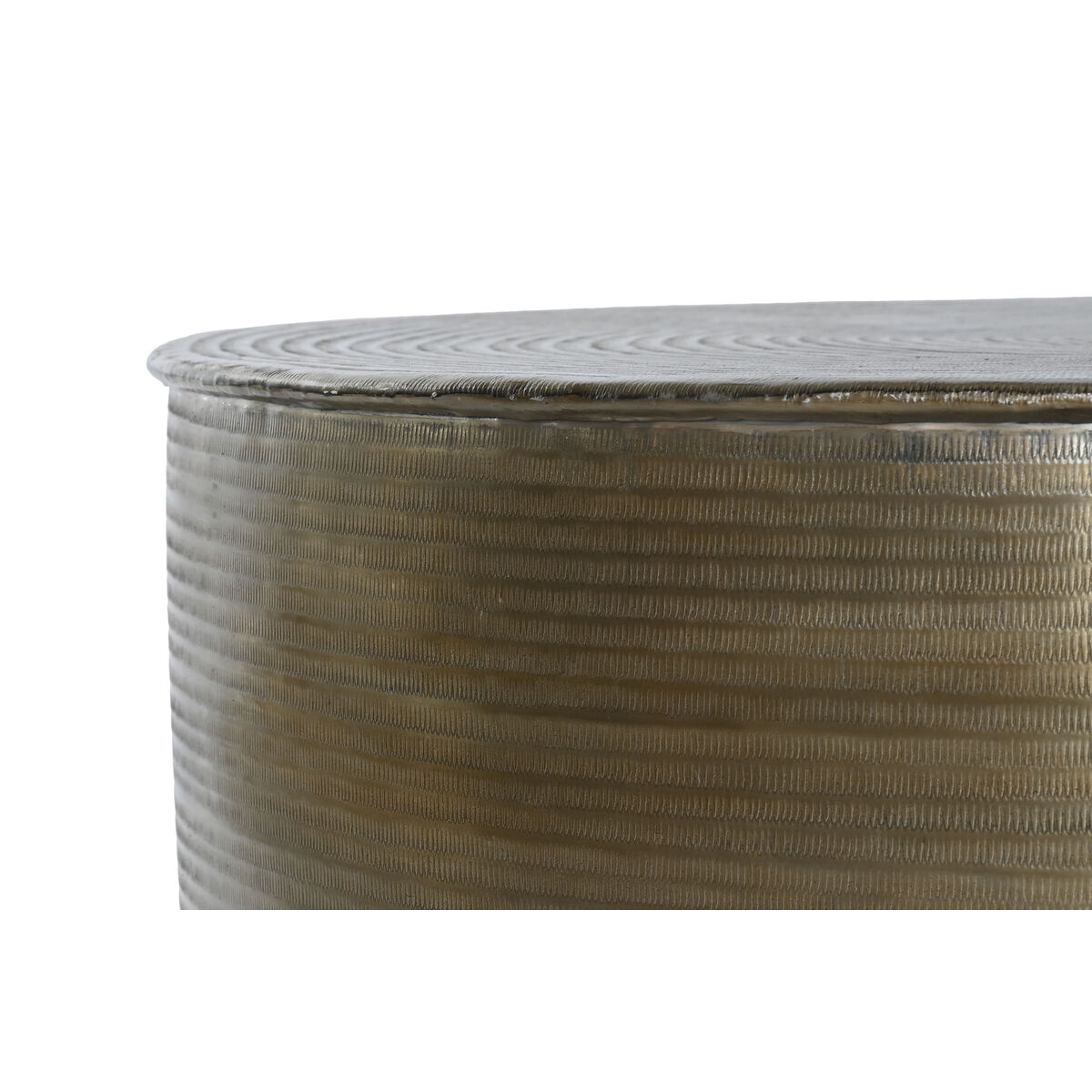 Soffbord Home ESPRIT Gyllene Aluminium 90 x 90 x 40 cm - 4