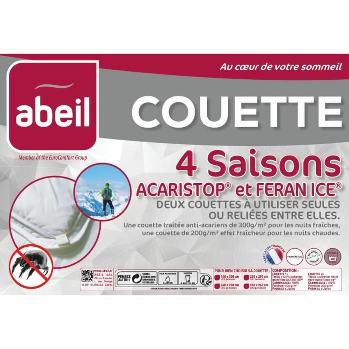 Täcke Abeil 300 g/m² - 2