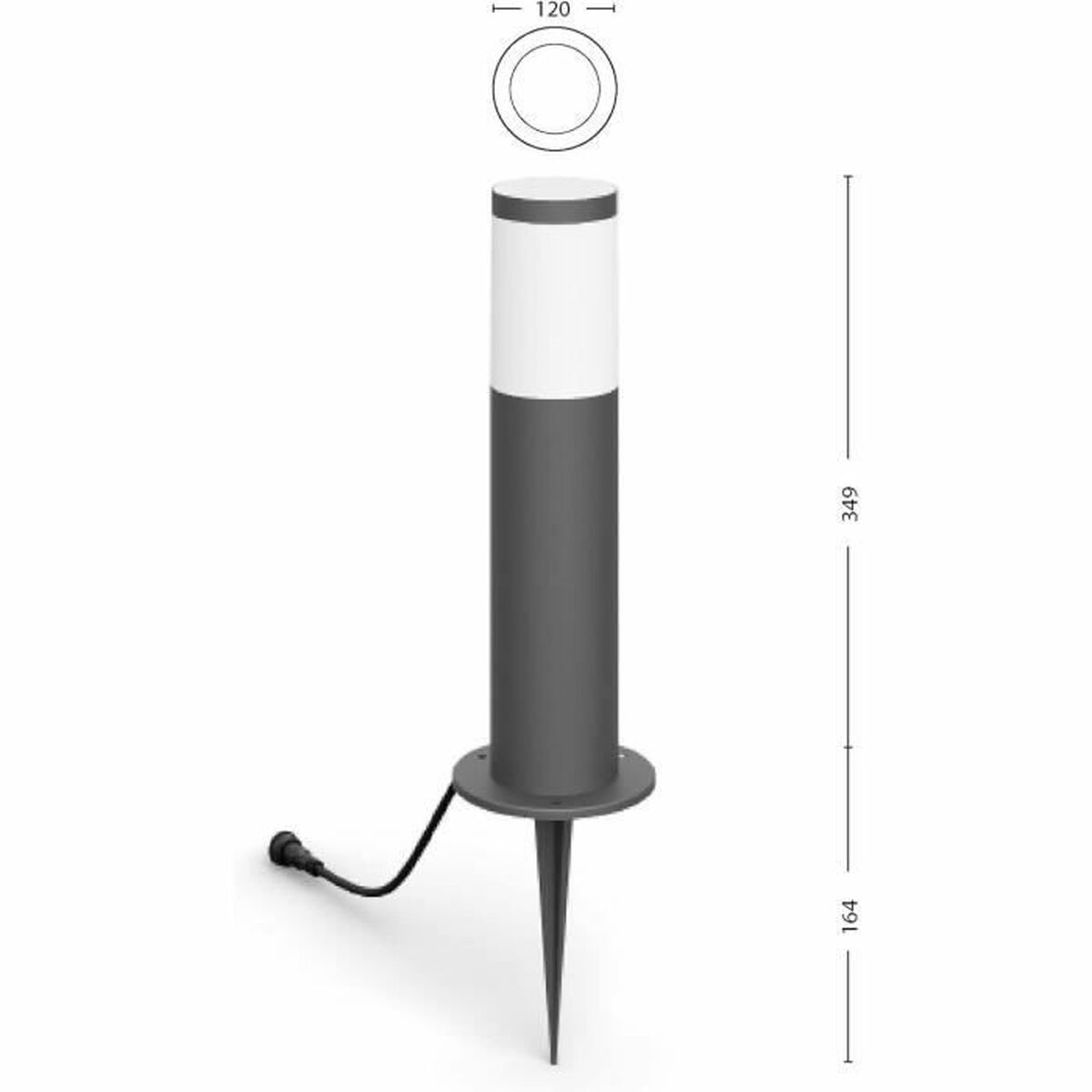 Lampa Philips Grå 220-240 V Varmvit 600 lm - 2