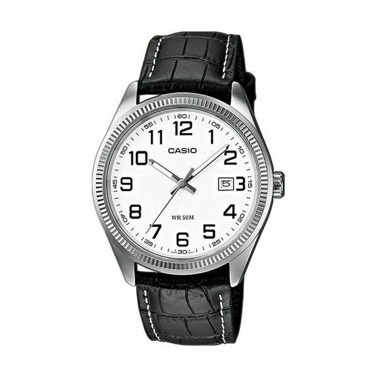 Herrklocka Casio MTP-1302PL-7BVEF Vit Svart (Ø 40 mm)