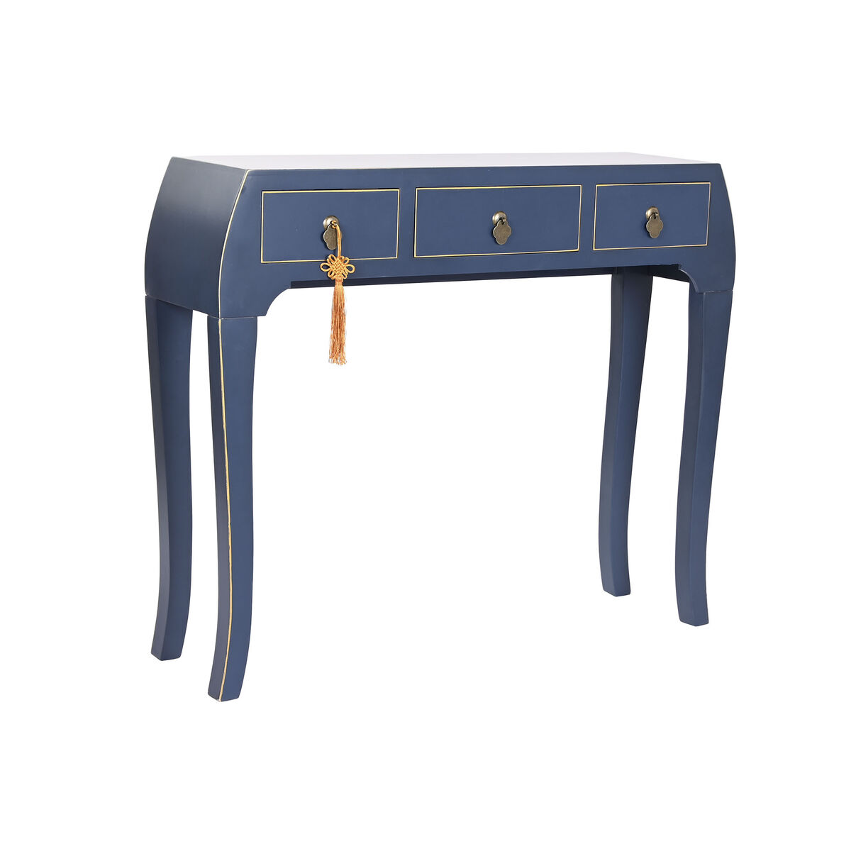 Console DKD Home Decor Blå Gyllene Gran Trä MDF 96 x 26 x 80 cm - 8