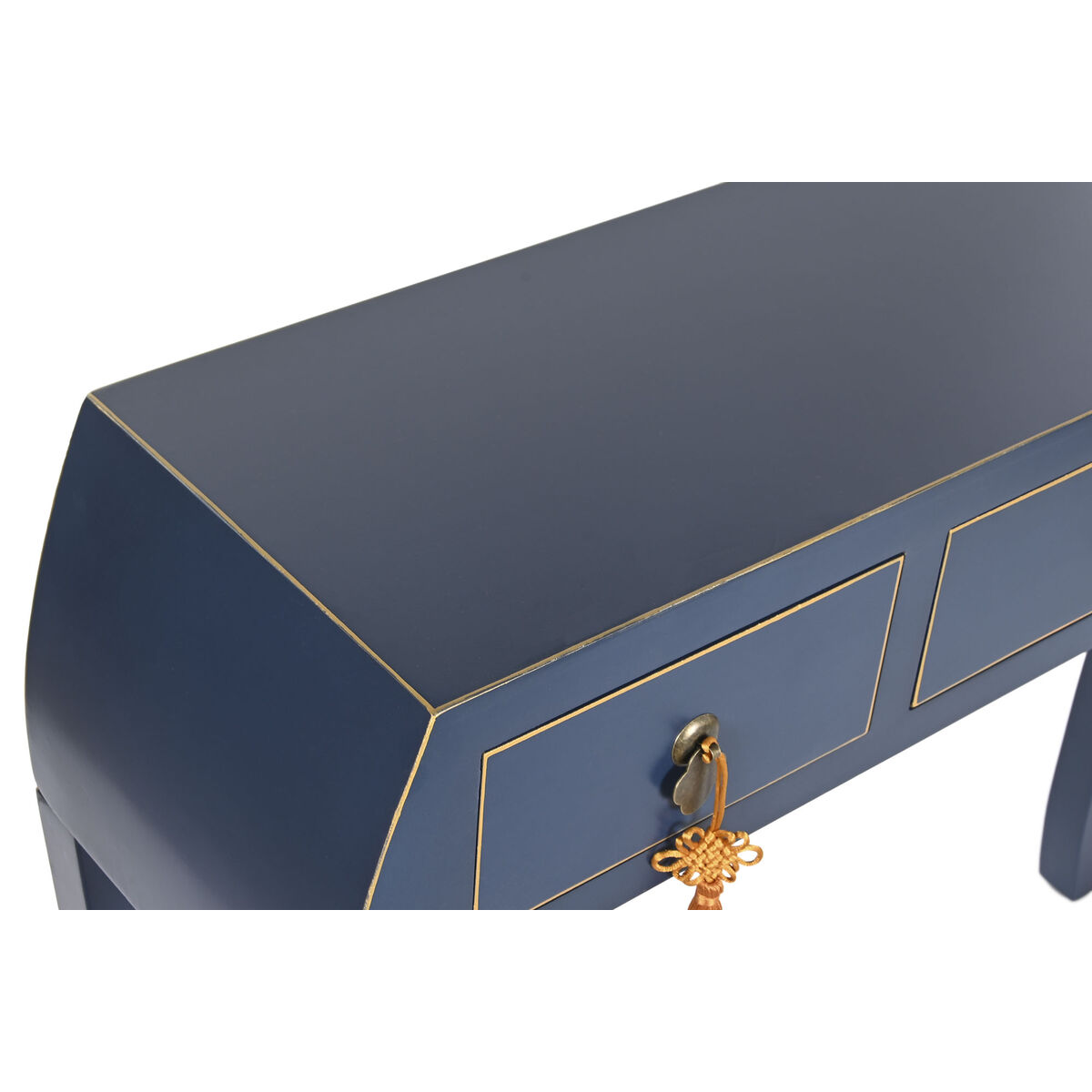 Console DKD Home Decor Blå Gyllene Gran Trä MDF 96 x 26 x 80 cm - 9