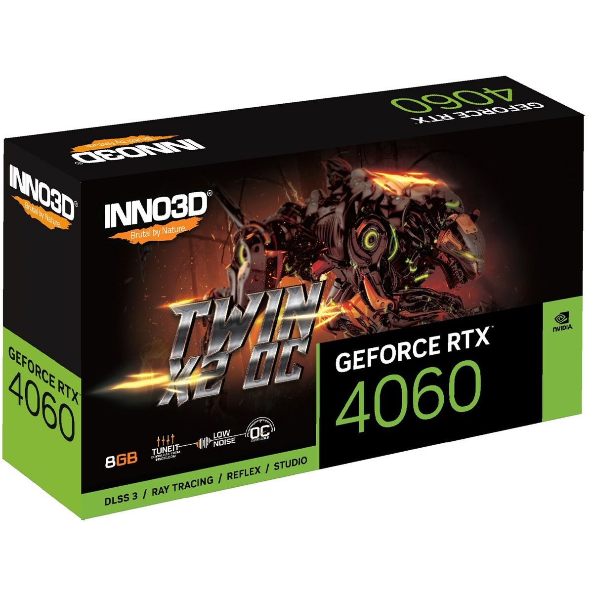 Grafikkort INNO3D N40602-08D6X-173051N Geforce RTX 4060 8 GB GDDR6 - 3