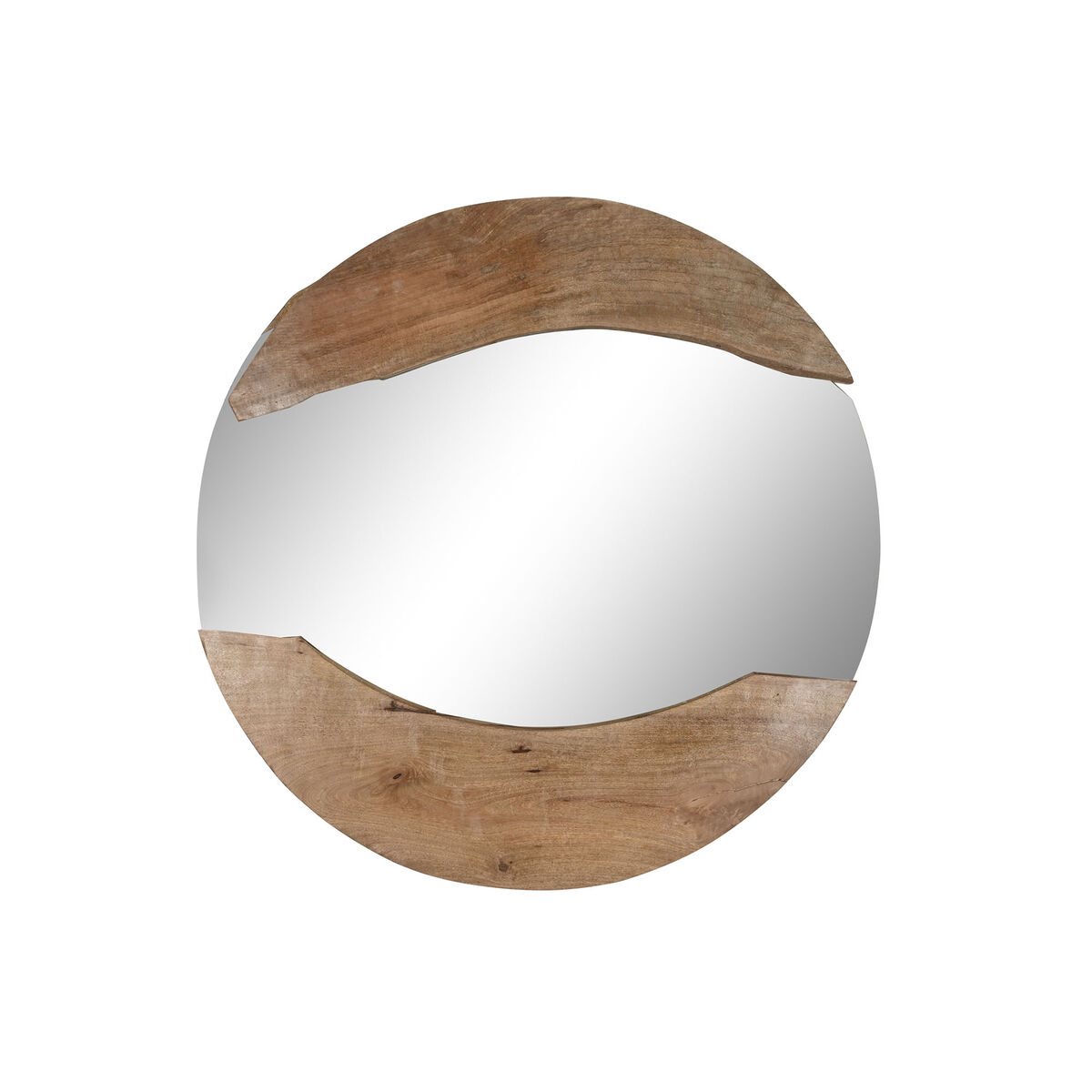 Väggspegel Home ESPRIT Naturell Bali 120 x 8 x 120 cm
