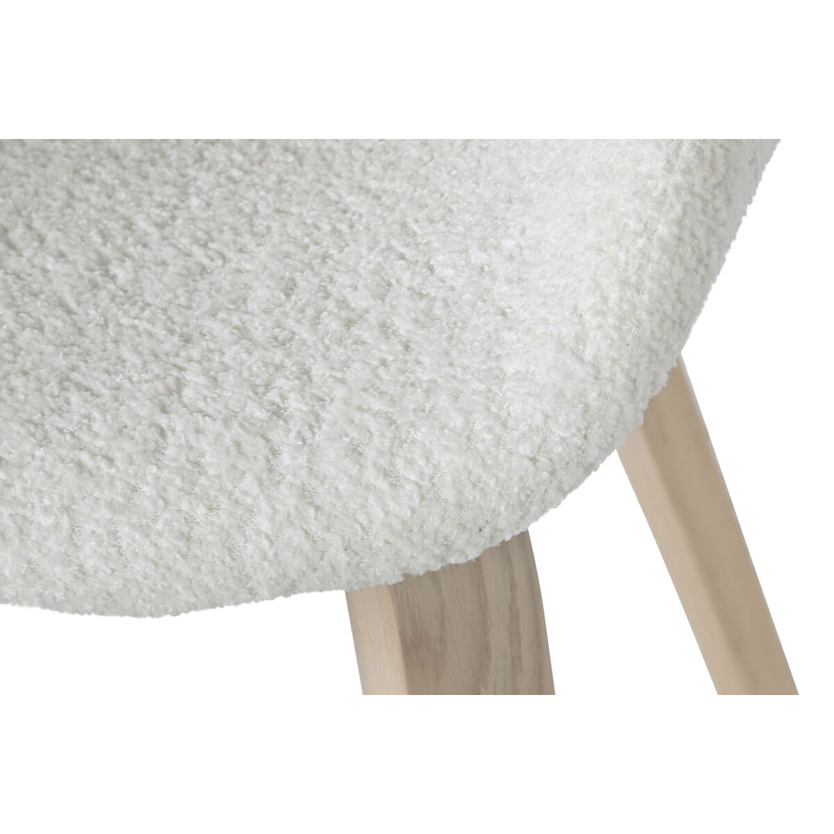 Matsalsstol Home ESPRIT Vit Polyester Trä 55,5 x 67,5 x 80,5 cm - 5