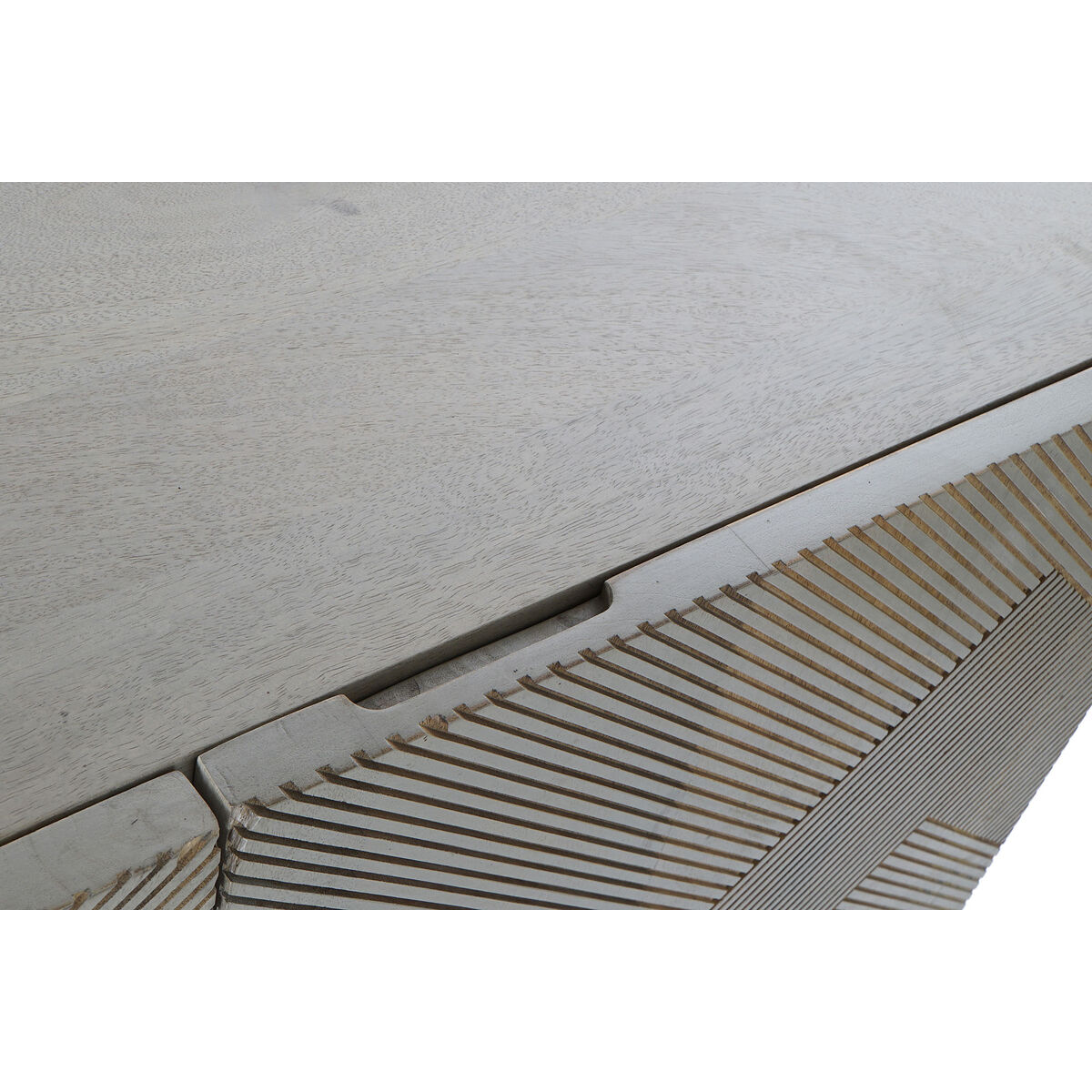 Skänk DKD Home Decor   Grå Gyllene Metall Mangoträ 160 x 45 x 75 cm - 7