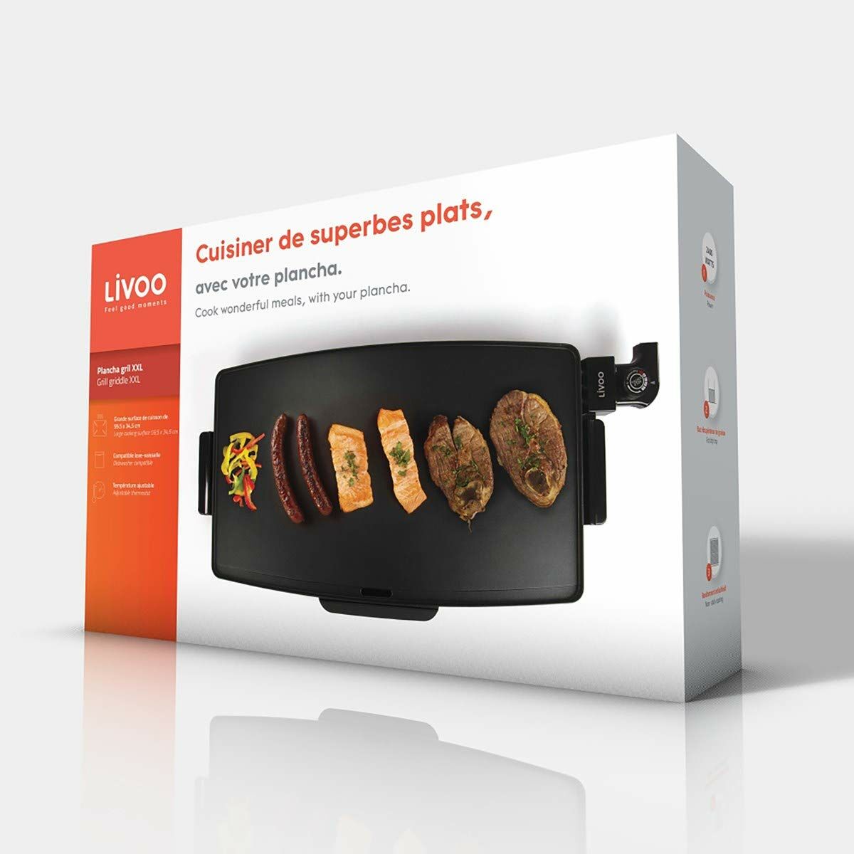 Grillplatta Livoo DOC215 Svart - 3