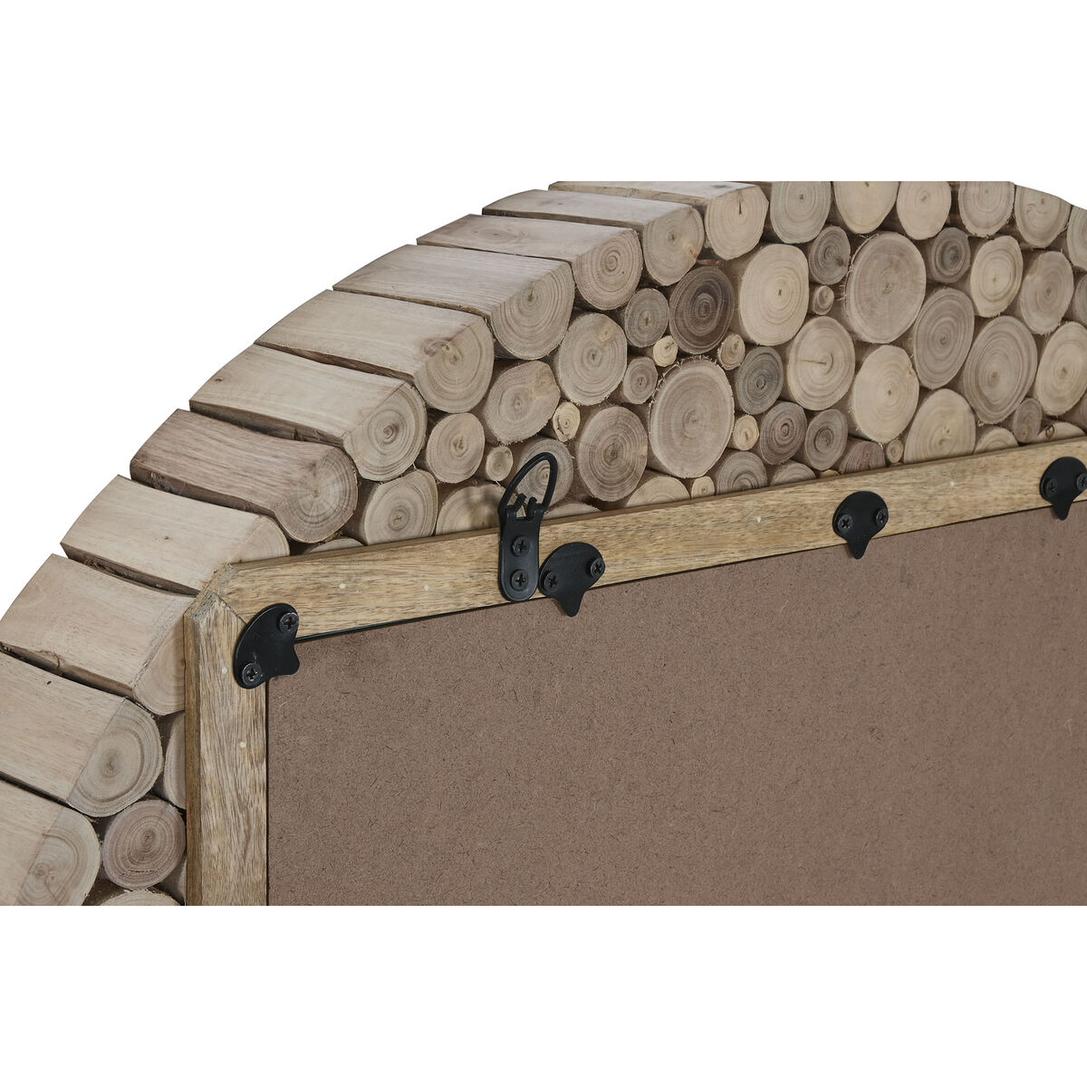 Väggspegel Home ESPRIT Naturell Bali 90 x 10 x 90 cm - 4