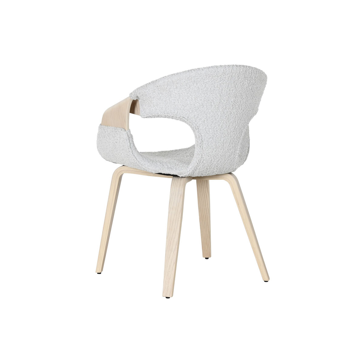 Matsalsstol Home ESPRIT Grå Polyester Trä 55,5 x 67,5 x 80,5 cm - 3
