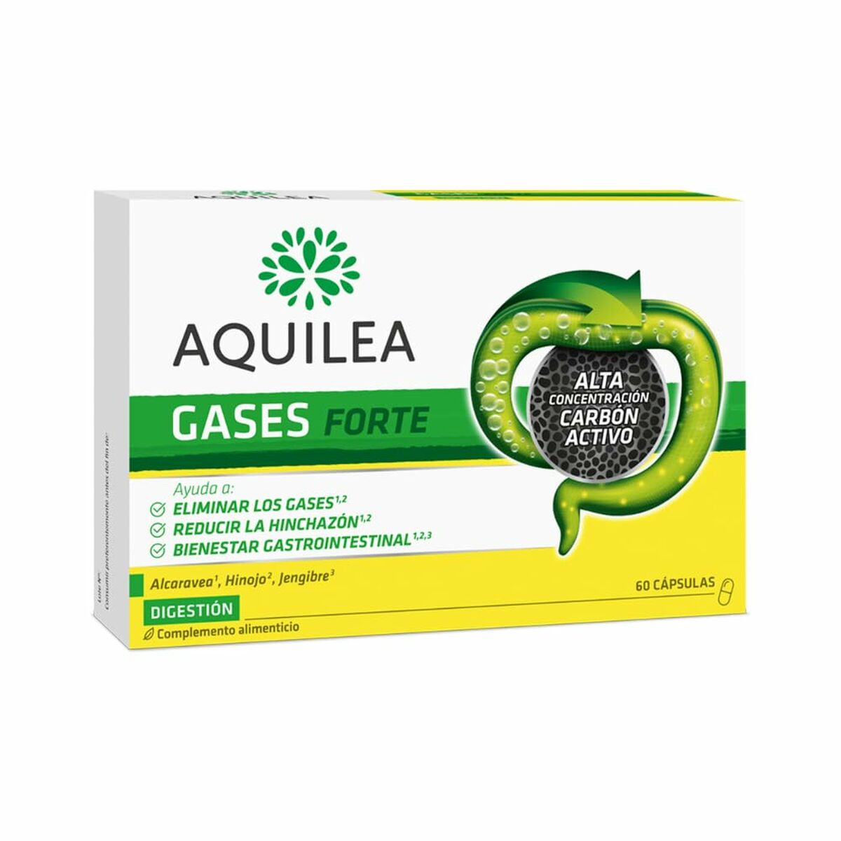 Kosttillskott för matsmältning Aquilea AQUILEA GASES 60 antal