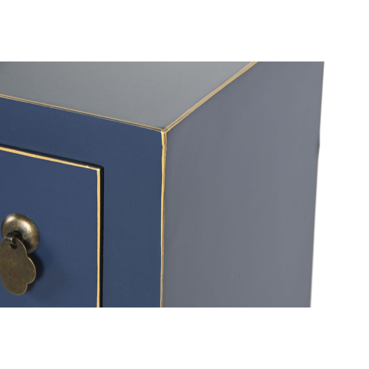 Avlastningsmöbler DKD Home Decor Blå Gyllene Gran Trä MDF 95 x 24 x 79 cm - 8