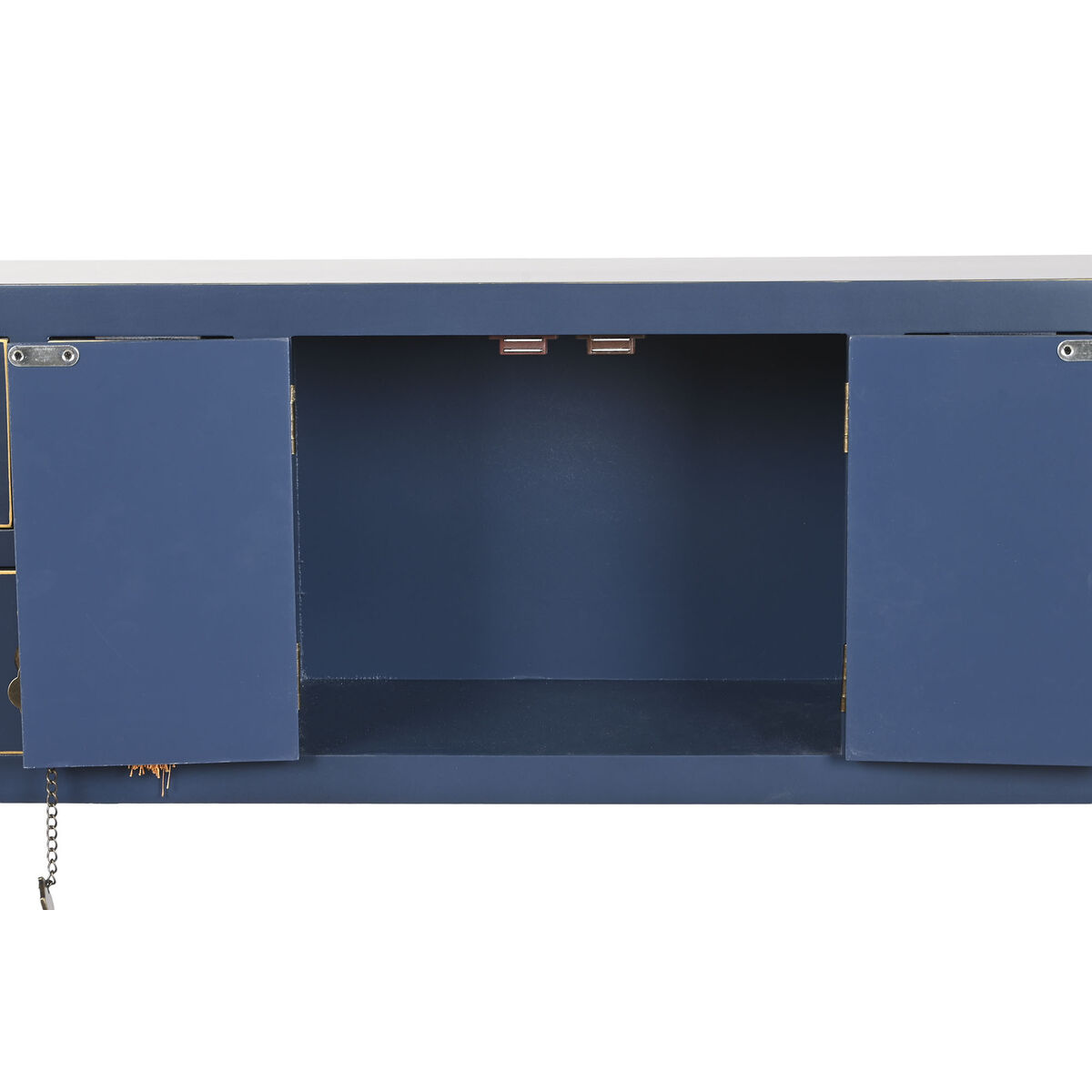 Avlastningsmöbler DKD Home Decor Blå Gyllene Gran Trä MDF 95 x 24 x 79 cm - 7