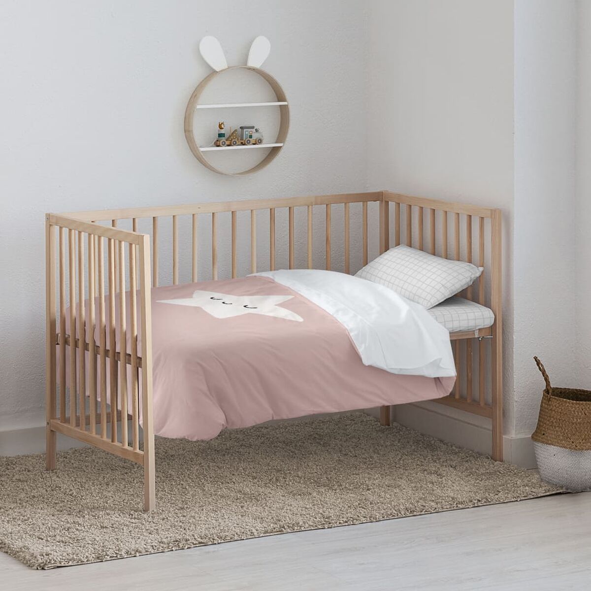 Täckslagsset Kids&Cotton Nadir Rosa 100 x 120 cm - 2