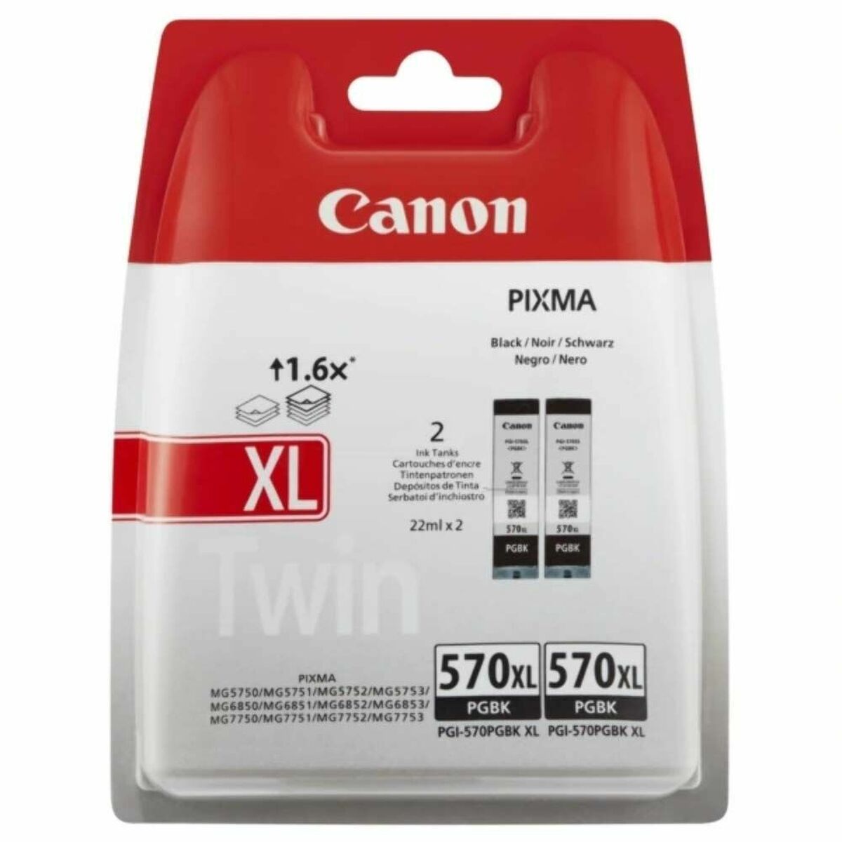 Original Bläckpatron Canon PGI-570PGBK Svart