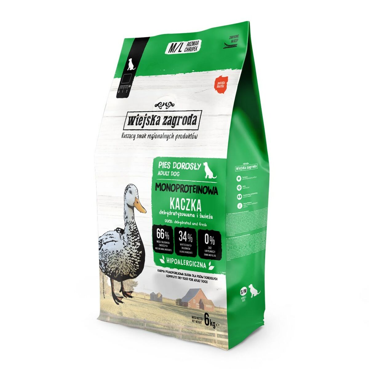 Foder WIEJSKA ZAGRODA Monoprotein Duck Anka 6 Kg