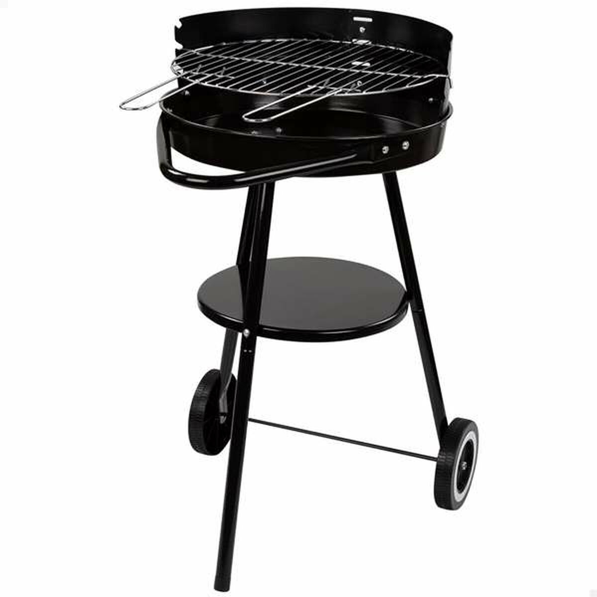 Kolgrill med hjul Aktive Textilene 42 x 76,5 cm Svart - 8