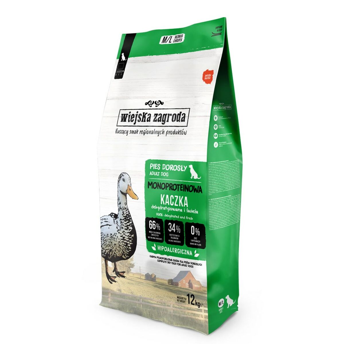 Foder WIEJSKA ZAGRODA Monoprotein Duck Anka 12 kg
