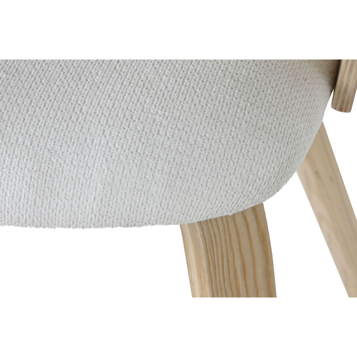 Matsalsstol Home ESPRIT Vit Polyester Trä 60 x 57,5 x 79 cm - 6