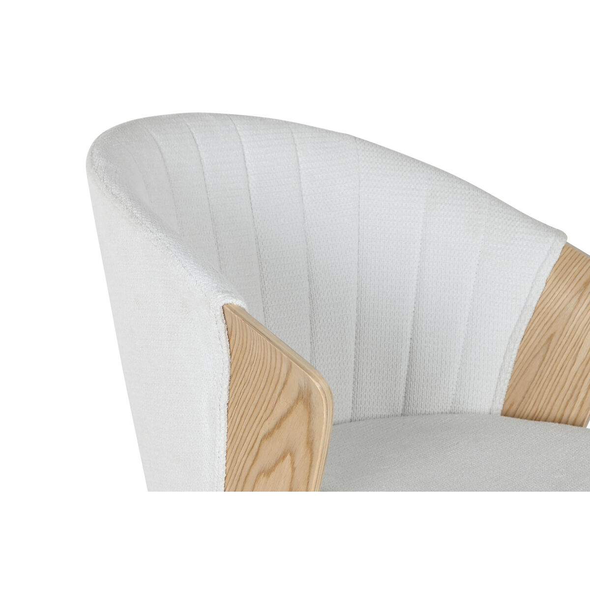 Matsalsstol Home ESPRIT Vit Polyester Trä 60 x 57,5 x 79 cm - 5