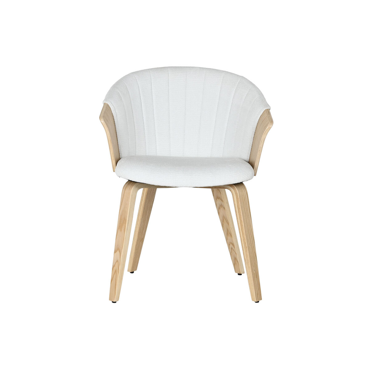 Matsalsstol Home ESPRIT Vit Polyester Trä 60 x 57,5 x 79 cm - 2