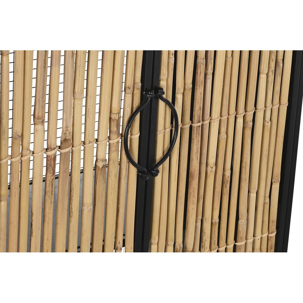 Skänk DKD Home Decor Svart Naturell Metall 65 x 35 x 130,5 cm - 6
