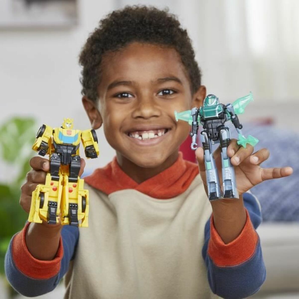 Actionfigurer Hasbro Cyber-Combiner Bumblebee et Mo Malto - 4