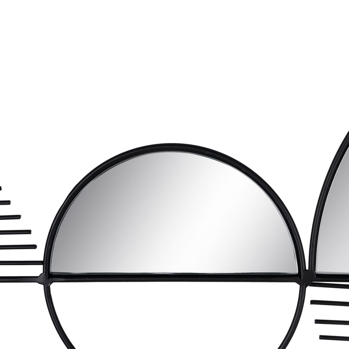 Väggdekoration Glas Svart Metall - 11
