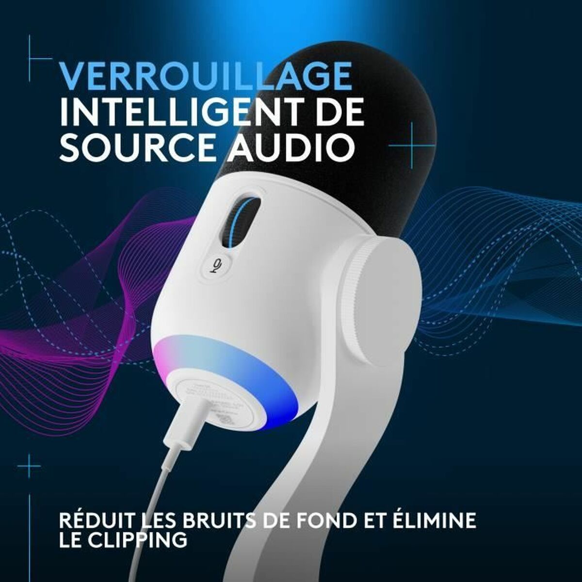 USB-kabel Logitech 988-000576 Vit Svart/Vit 2 m - 4