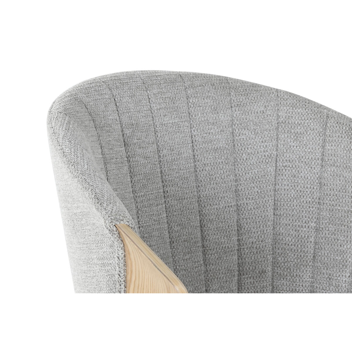 Matsalsstol Home ESPRIT Grå Polyester Trä 60 x 57,5 x 79 cm - 5
