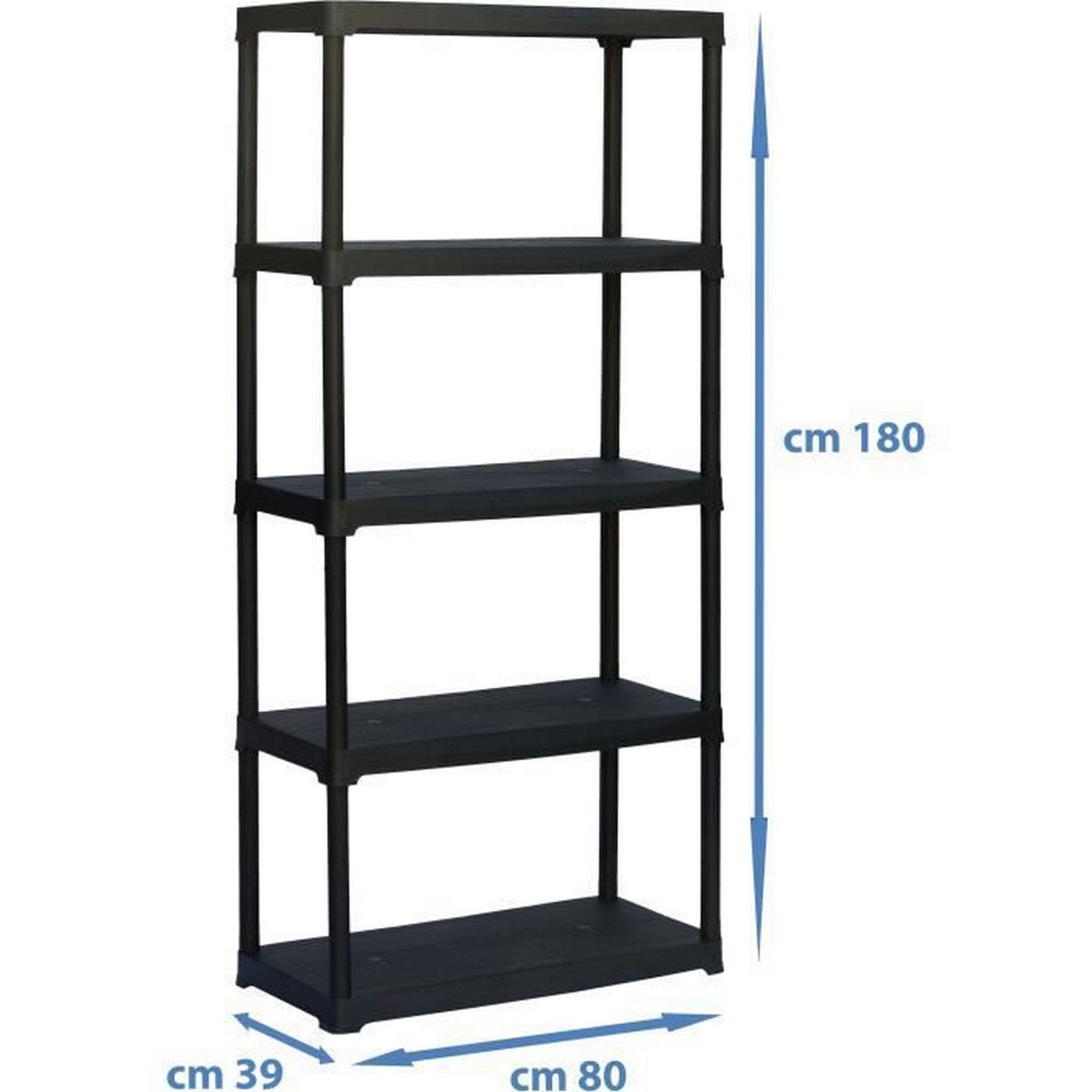 Bokhylla TOOD Harts 5 Hyllor 30 Kg 39 x 80 x 180 cm - 2