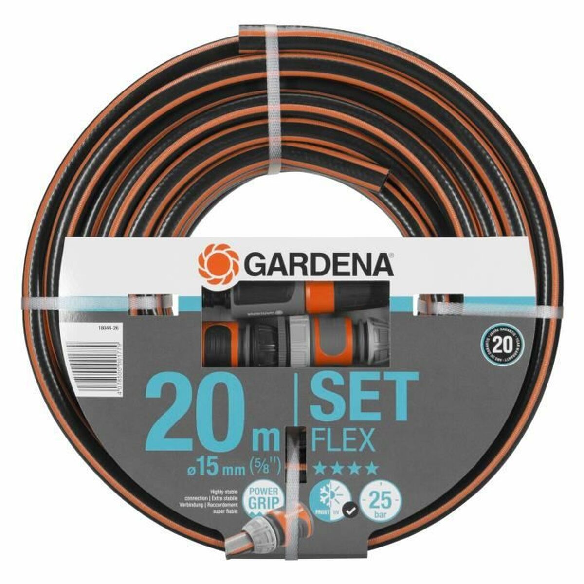 Slang med tillbehörssats Gardena High Flex 20 m Ø 15 mm - 4