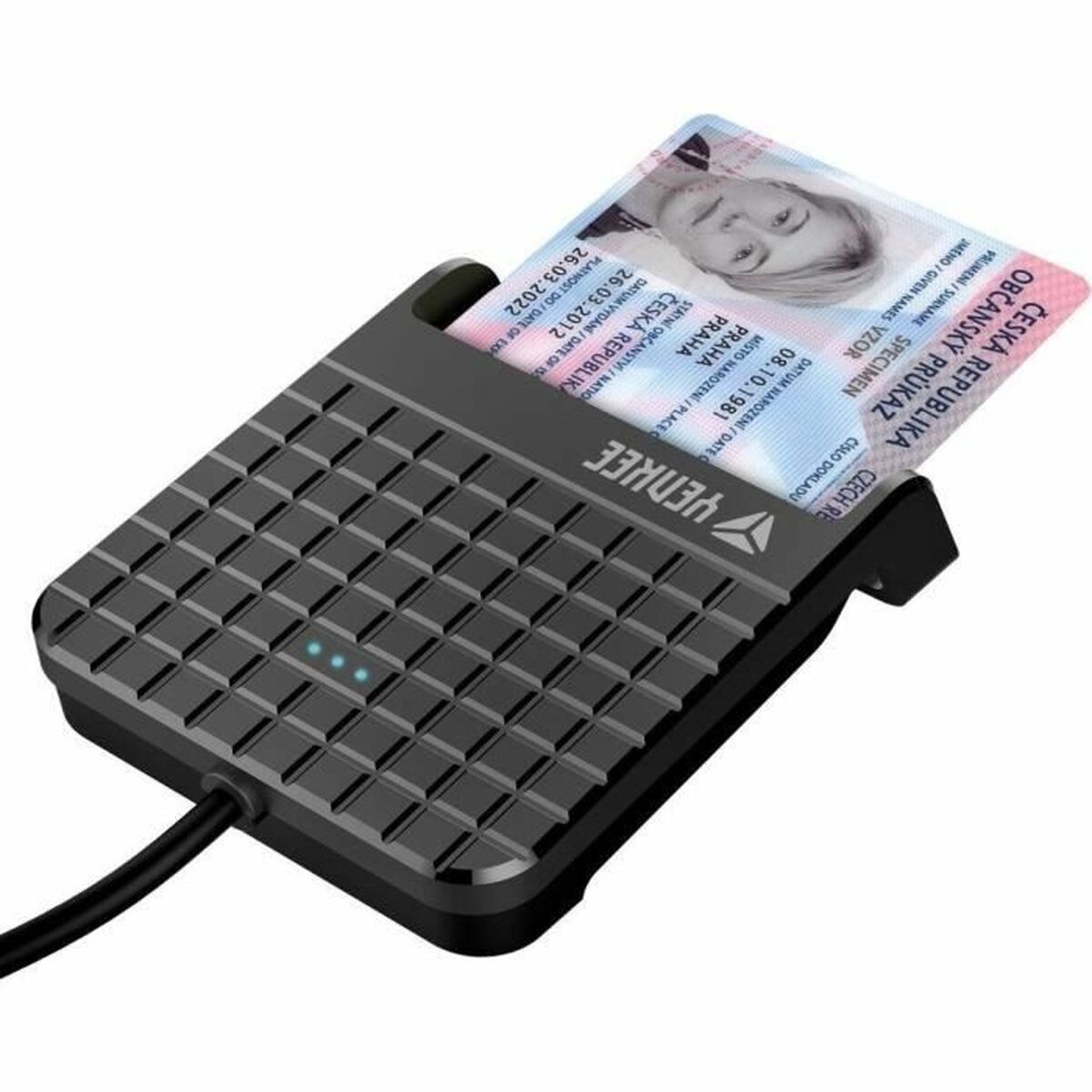 Extern Kortläsare Yenkee YCR 101 Svart