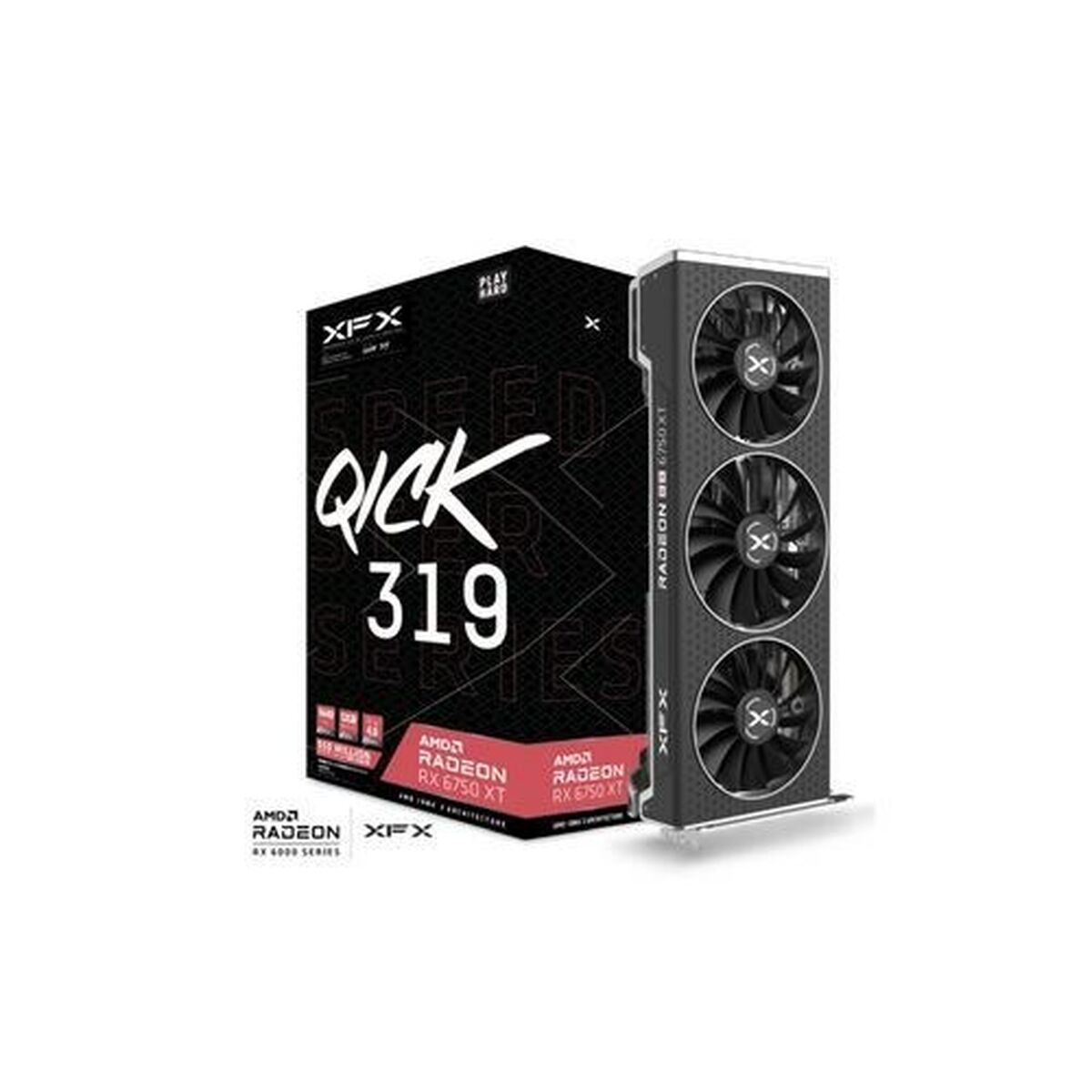 Grafikkort XFX SPEEDSTER QICK 319 12 GB GDDR6 AMD RADEON RX 6750 XT - 3