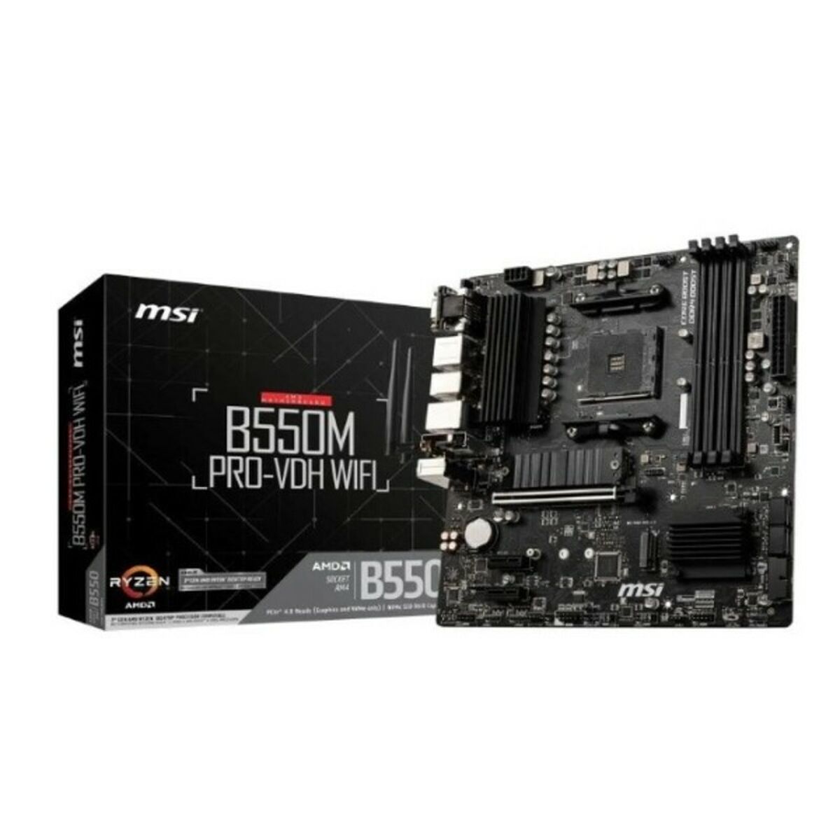 Moderkort Gaming MSI B550M PRO-VDH mATX DDR4 AM4 WiFi