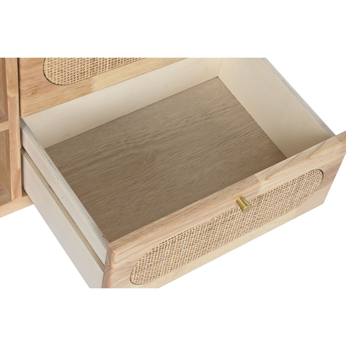 TV-möbler DKD Home Decor Naturell Metall Gummiträ 120 x 30 x 48 cm - 12