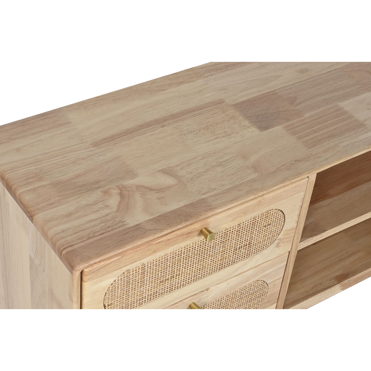 TV-möbler DKD Home Decor Naturell Metall Gummiträ 120 x 30 x 48 cm - 7