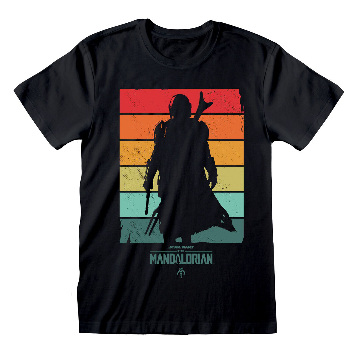 T-shirt med kortärm The Mandalorian Spectrum Svart Unisex - 4