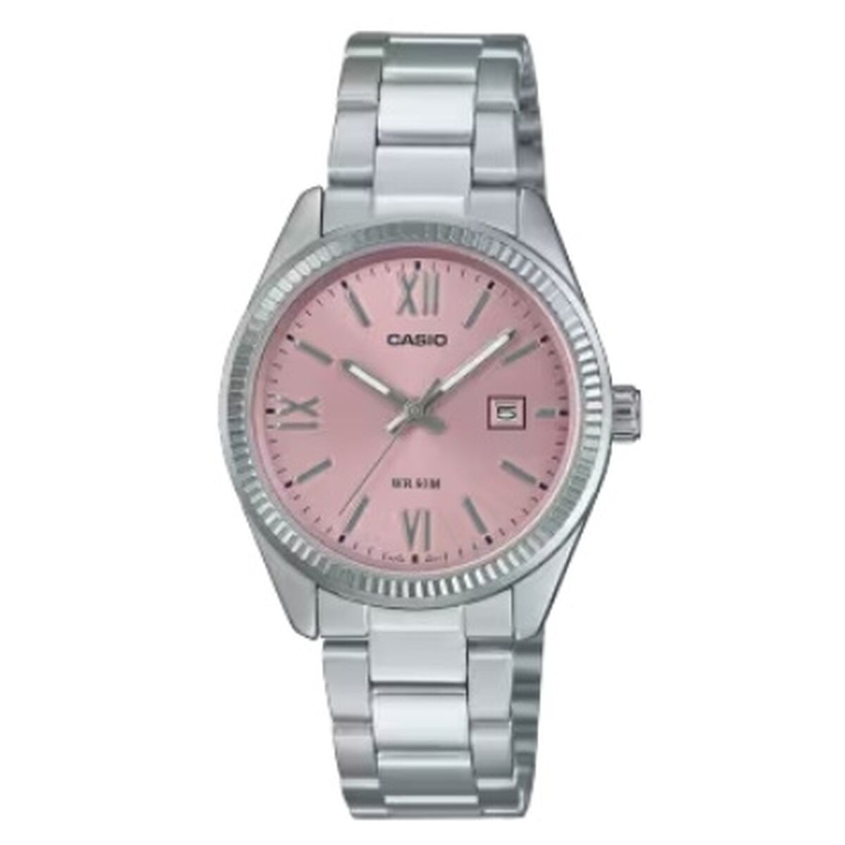 Damklocka Casio LADY DATE - PINK Silvrig (Ø 30 mm)