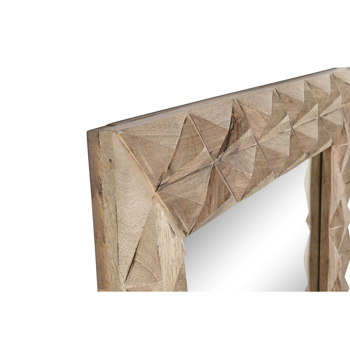Väggspegel Home ESPRIT Naturell Modern 76 x 4 x 183 cm - 2
