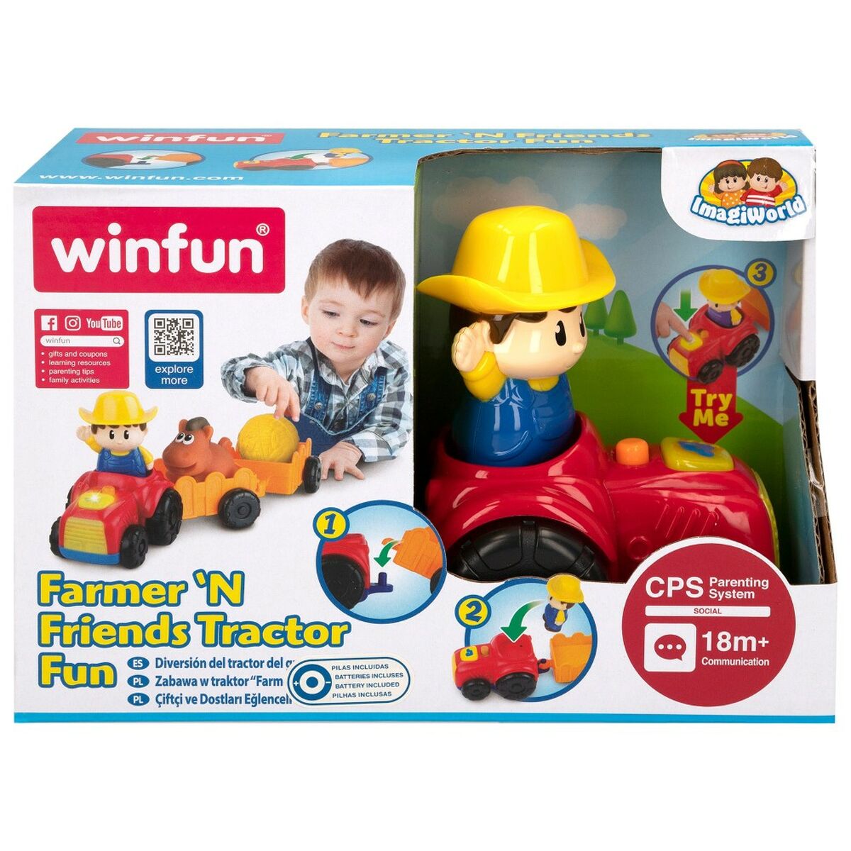 Toy tractor Winfun 5 Delar 31,5 x 13 x 8,5 cm (6 antal) - 10