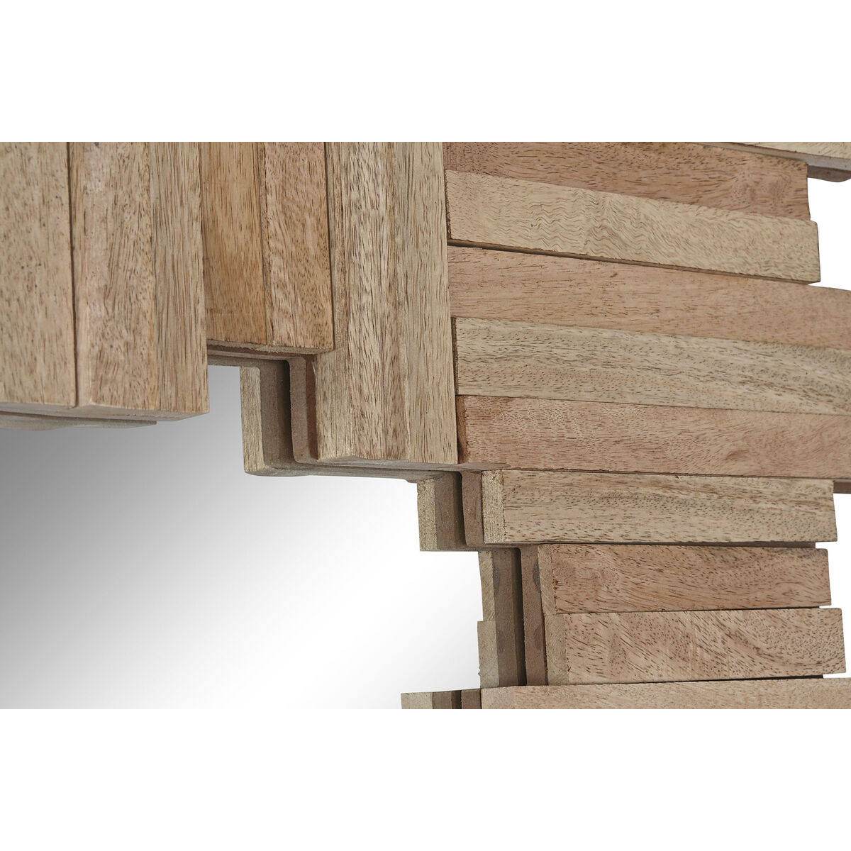 Väggspegel Home ESPRIT Naturell Stammar Bali 91 x 3 x 183 cm - 3