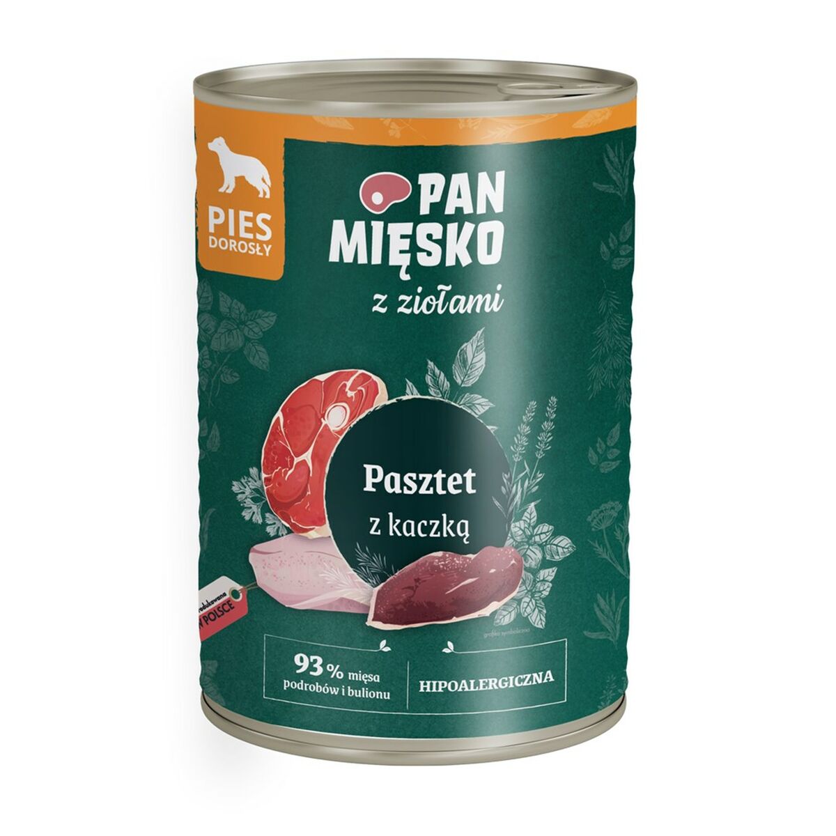 Våt mat PAN MI?SKO herbs Duck 400 g