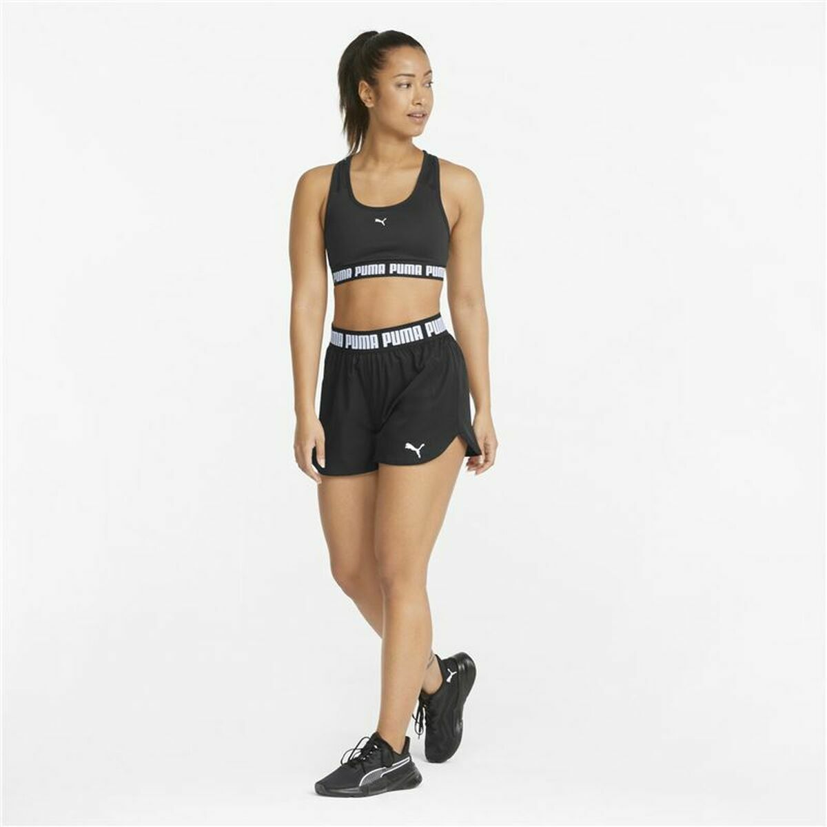 Sportshorts för kvinnor Puma Train Strong Woven Svart - 3